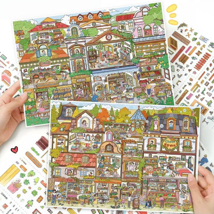 Room Seasons-DIY 3D Miniature Sticker Scene