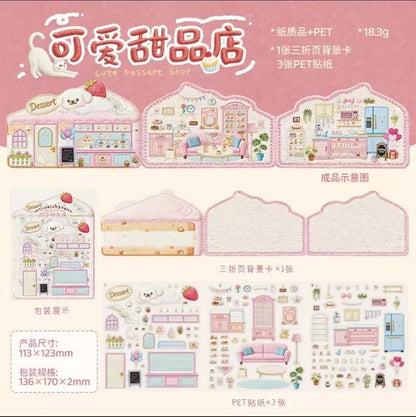 Mini Shop--DIY 3D Miniature Scene Sticker