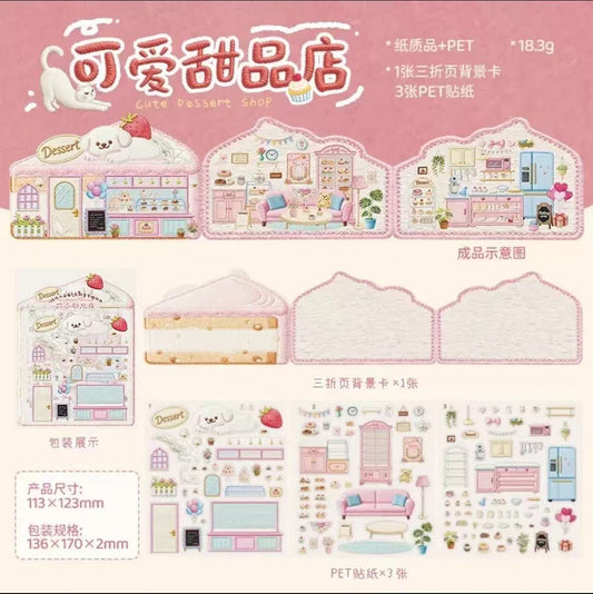 Mini Shop--DIY 3D Miniature Scene Sticker