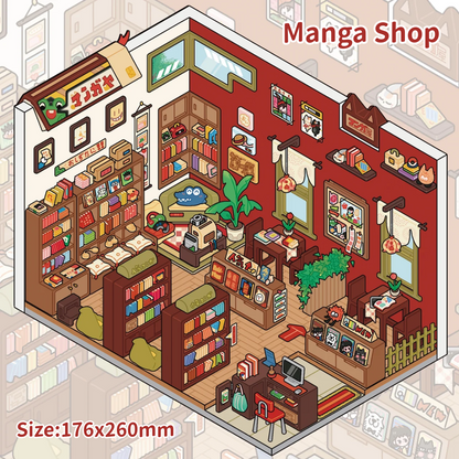Japanese Series--DIY 3D Miniature Sticker Scene