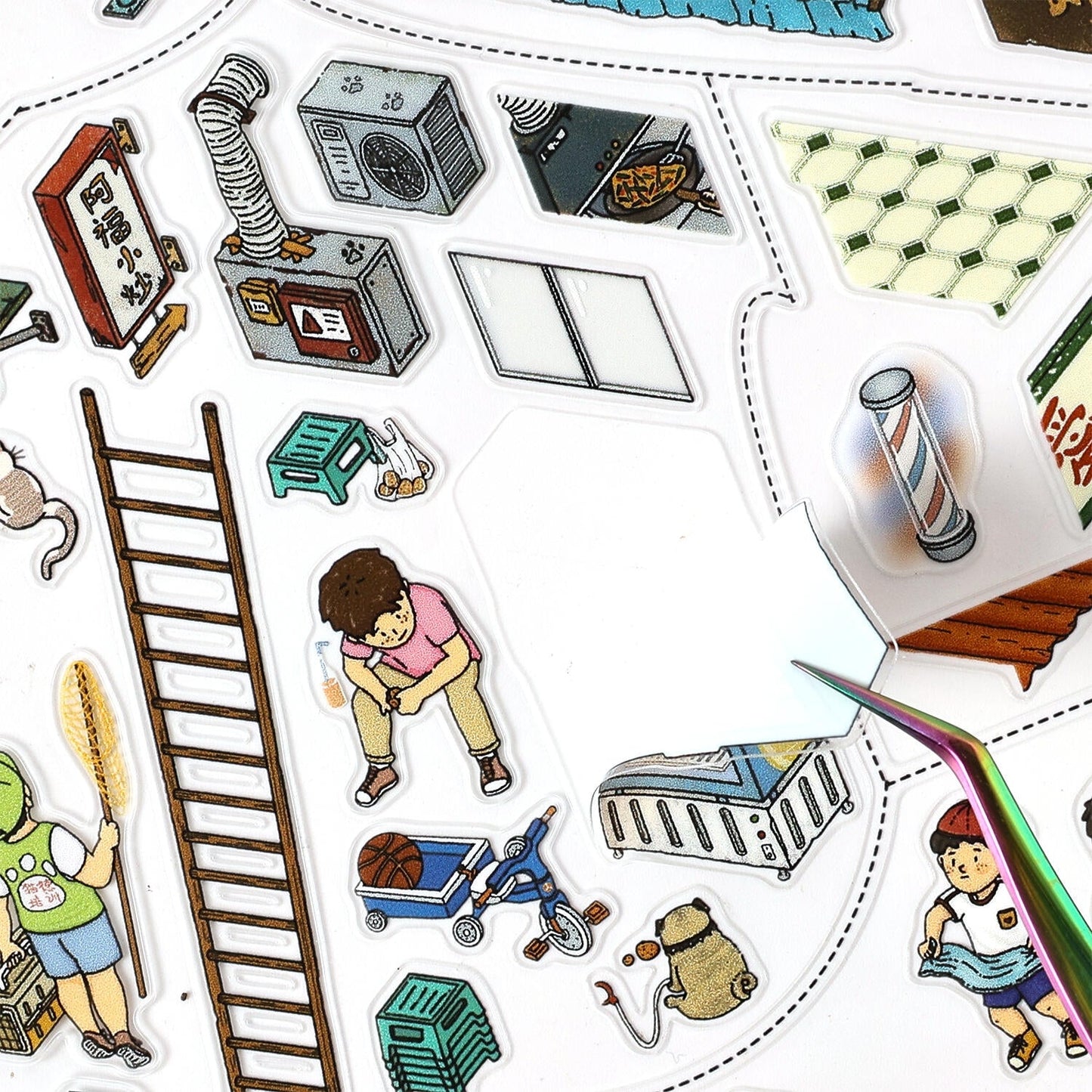 Street Vibe-DIY 3D Miniature Scene Sticker