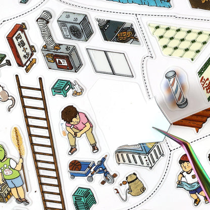 Street Vibe-DIY 3D Miniature Scene Sticker