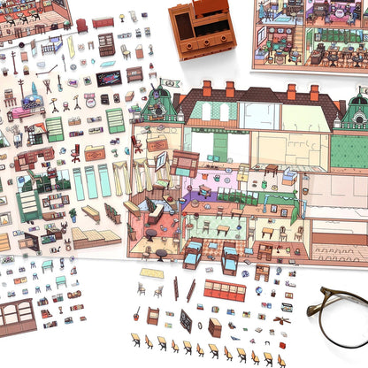 Art Academy|Candy Apartment-DIY 3D Miniature Scene Sticker
