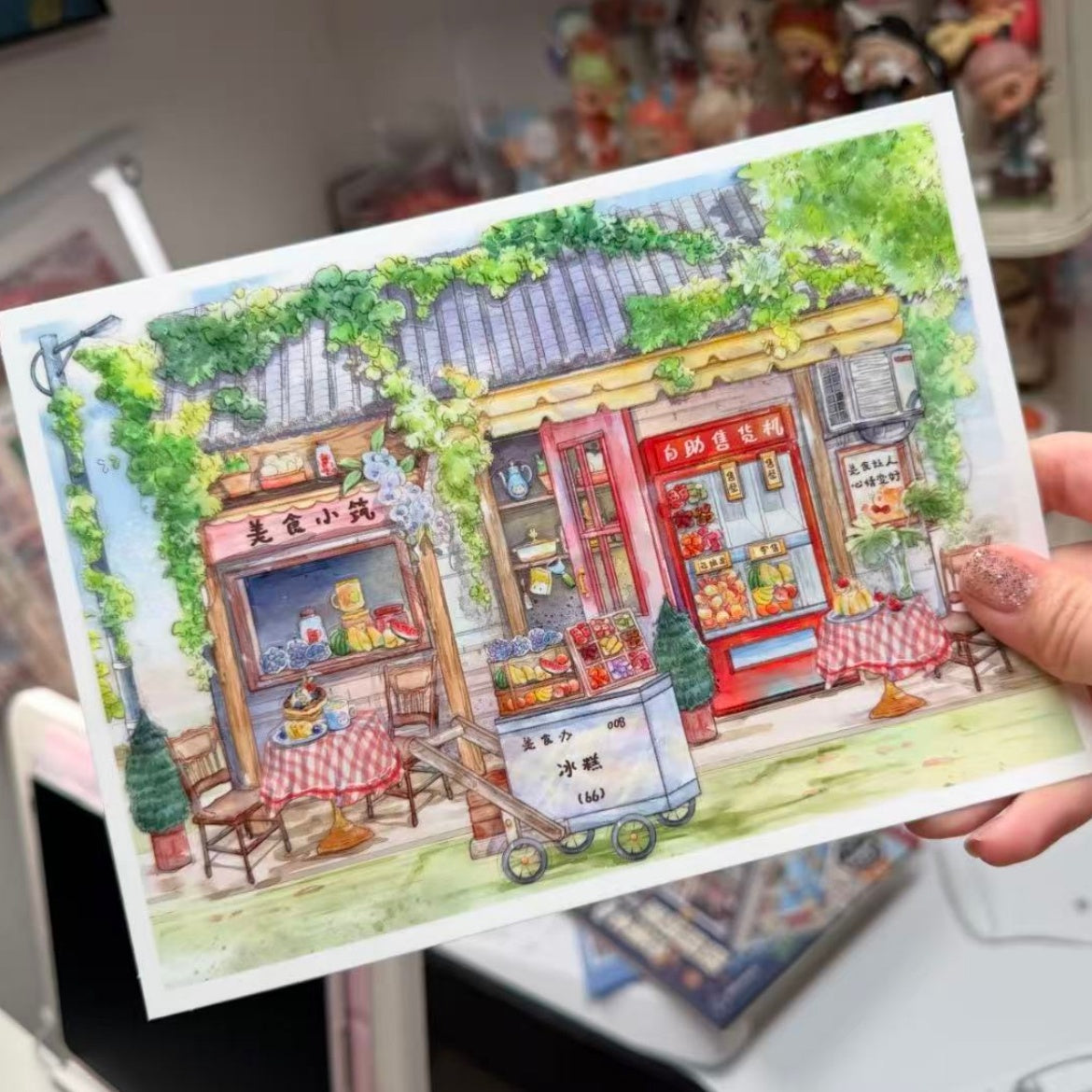 Corner Shop-DIY 3D Miniature Scene Sticker