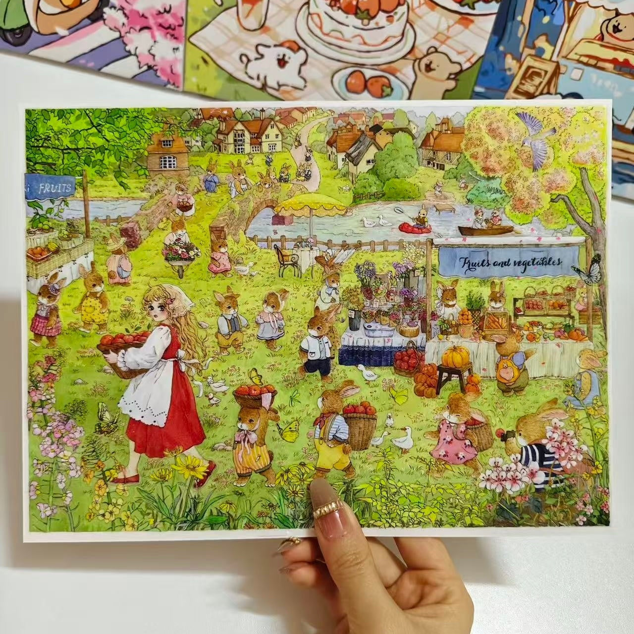 Bunny Land Fairy Tale-DIY 3D Miniature Scene Sticker