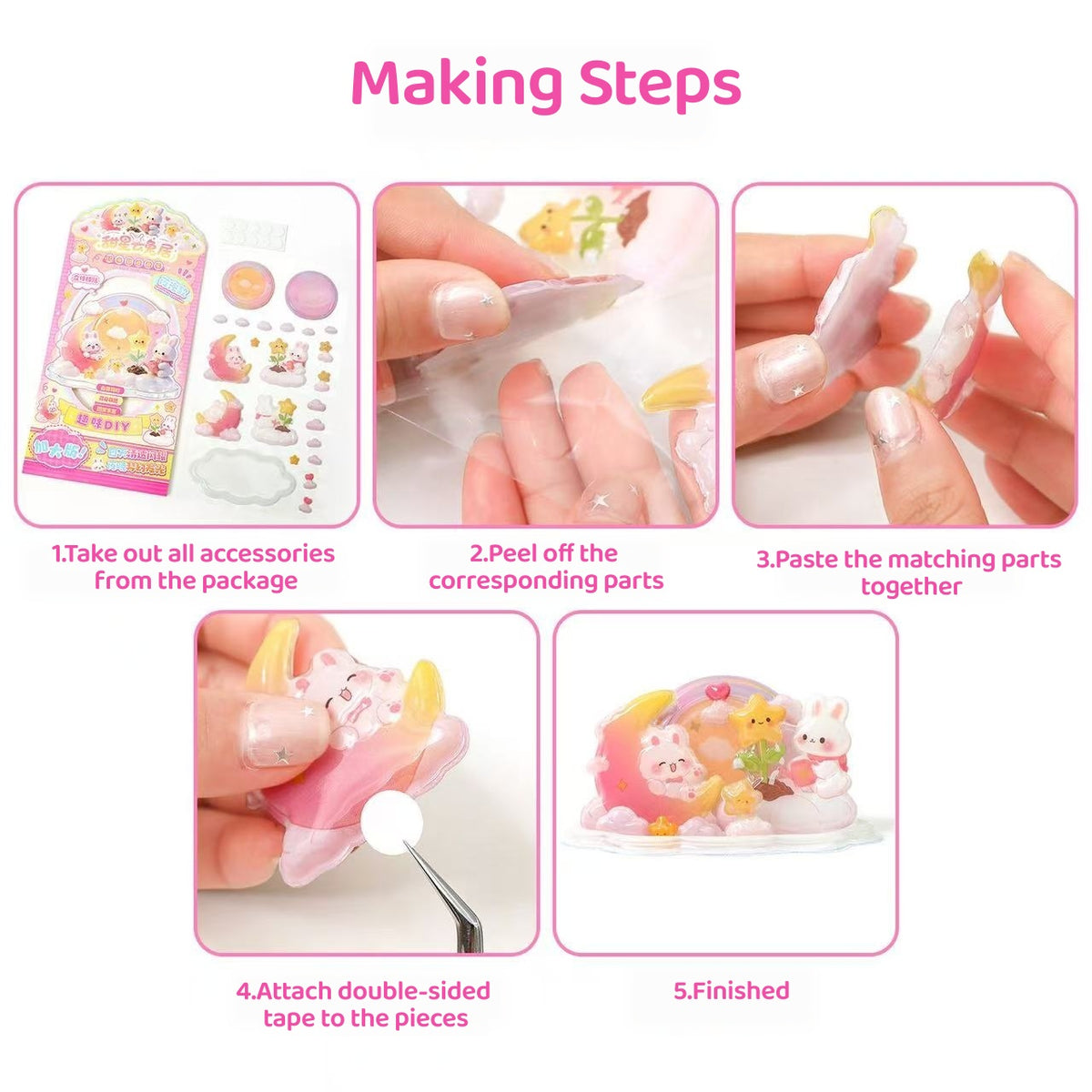 Glow Crystal Nook-3D Stackable Sticker