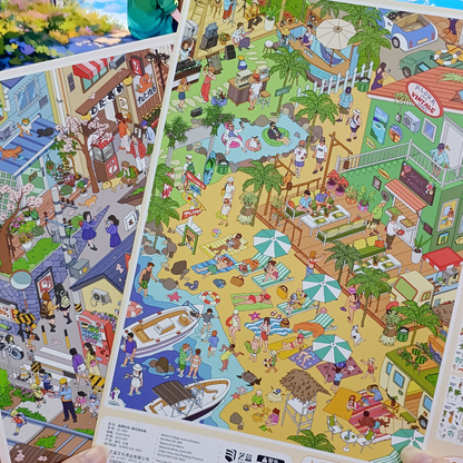 Tiny Town Tales-DIY 3D Miniature Sticker Scene