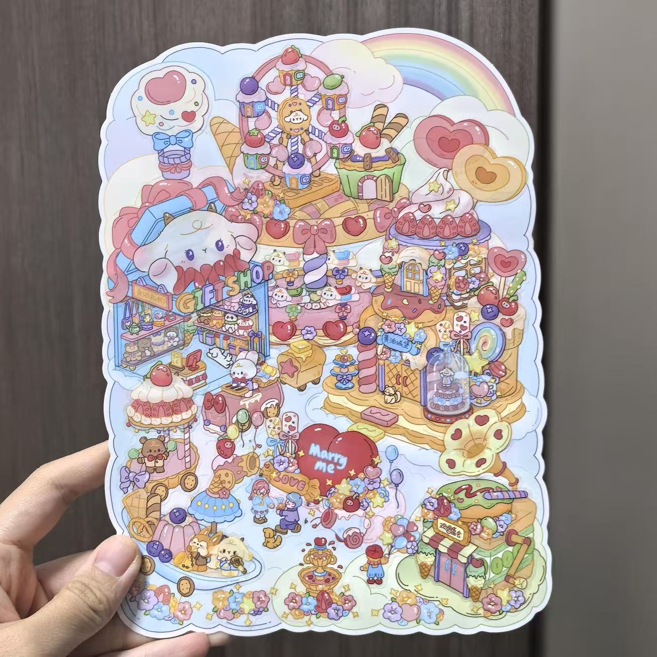 Butter Town--DIY 3D Miniature Sticker Scene