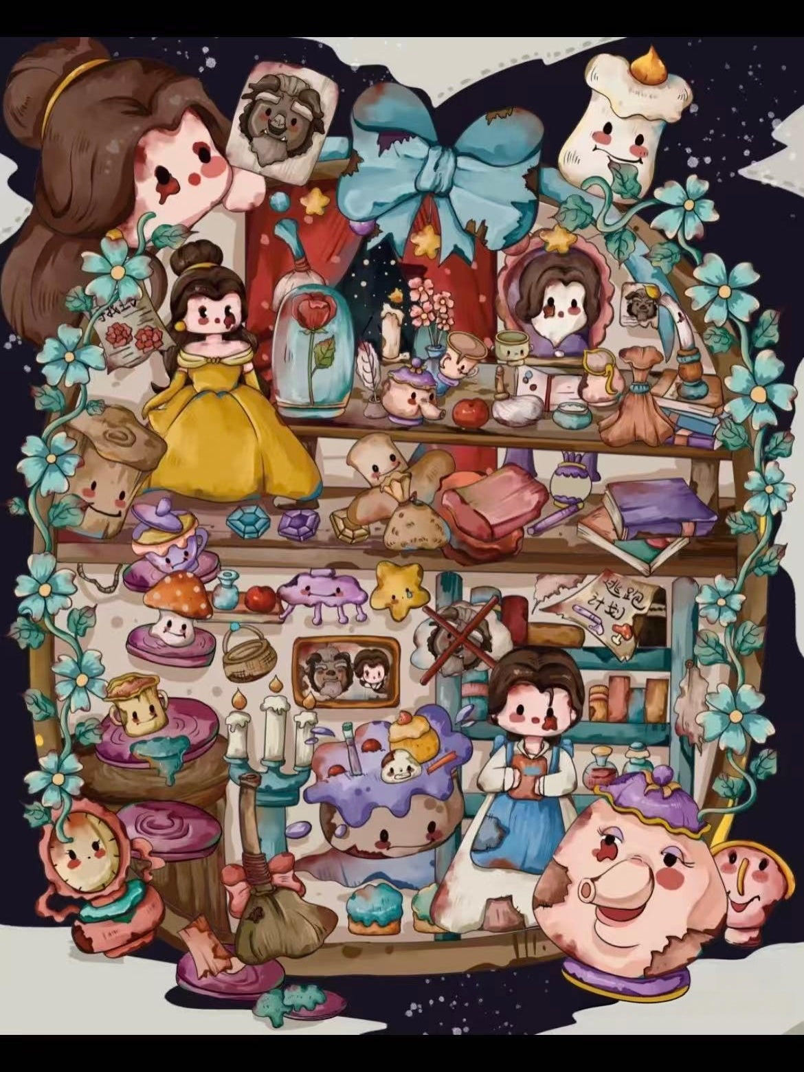Twisted Fairy Tales-DIY 3D Miniature Sticker Scene