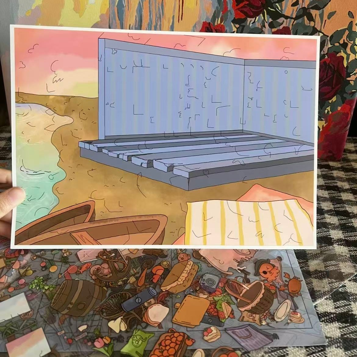 Furry Vacations-DIY 3D Miniature Scene Sticker