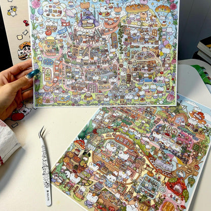 Honey Woods-DIY 3D Miniature Sticker Scene