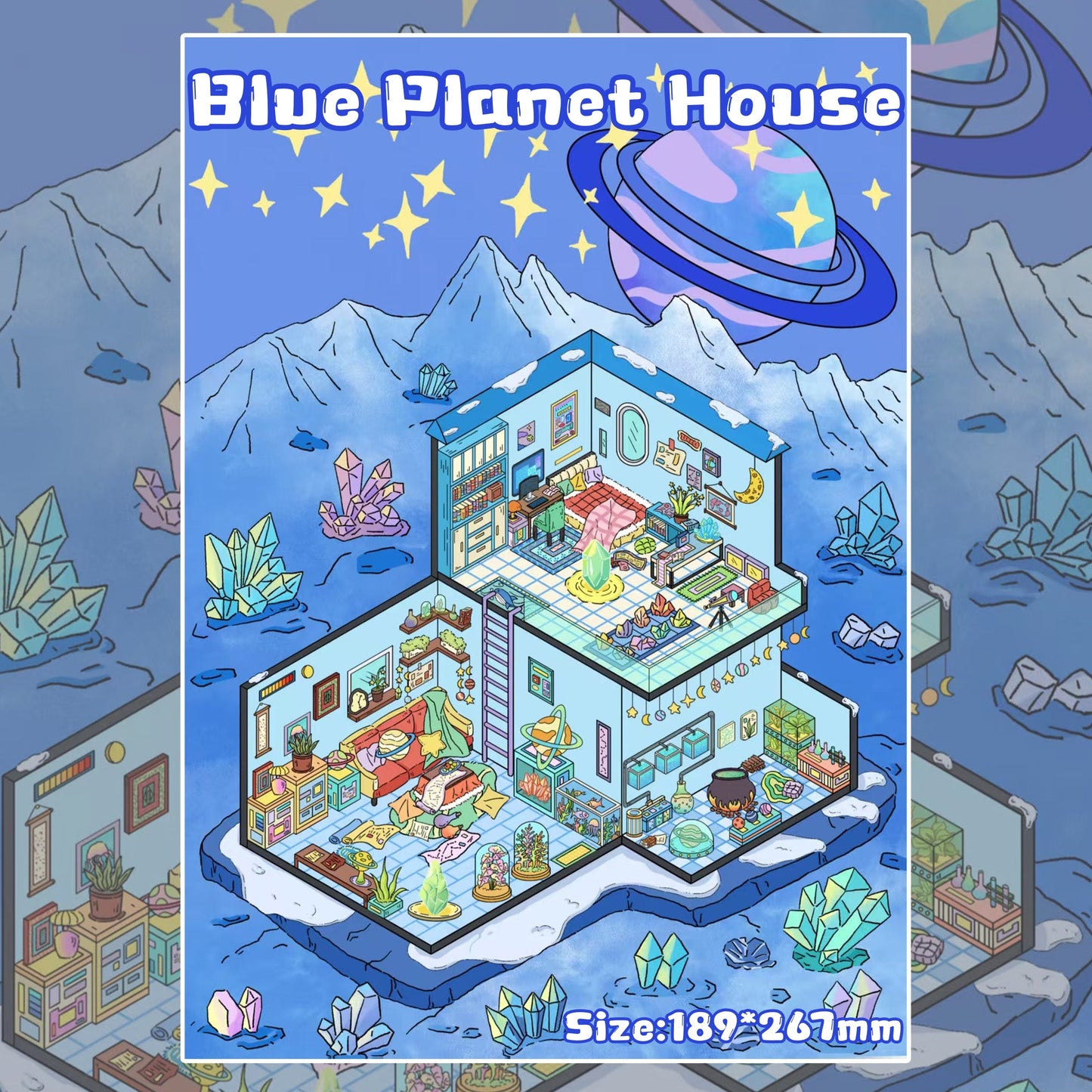 Planet Series-DIY 3D Miniature Scene Sticker