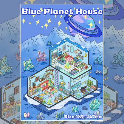 Planet Series-DIY 3D Miniature Scene Sticker