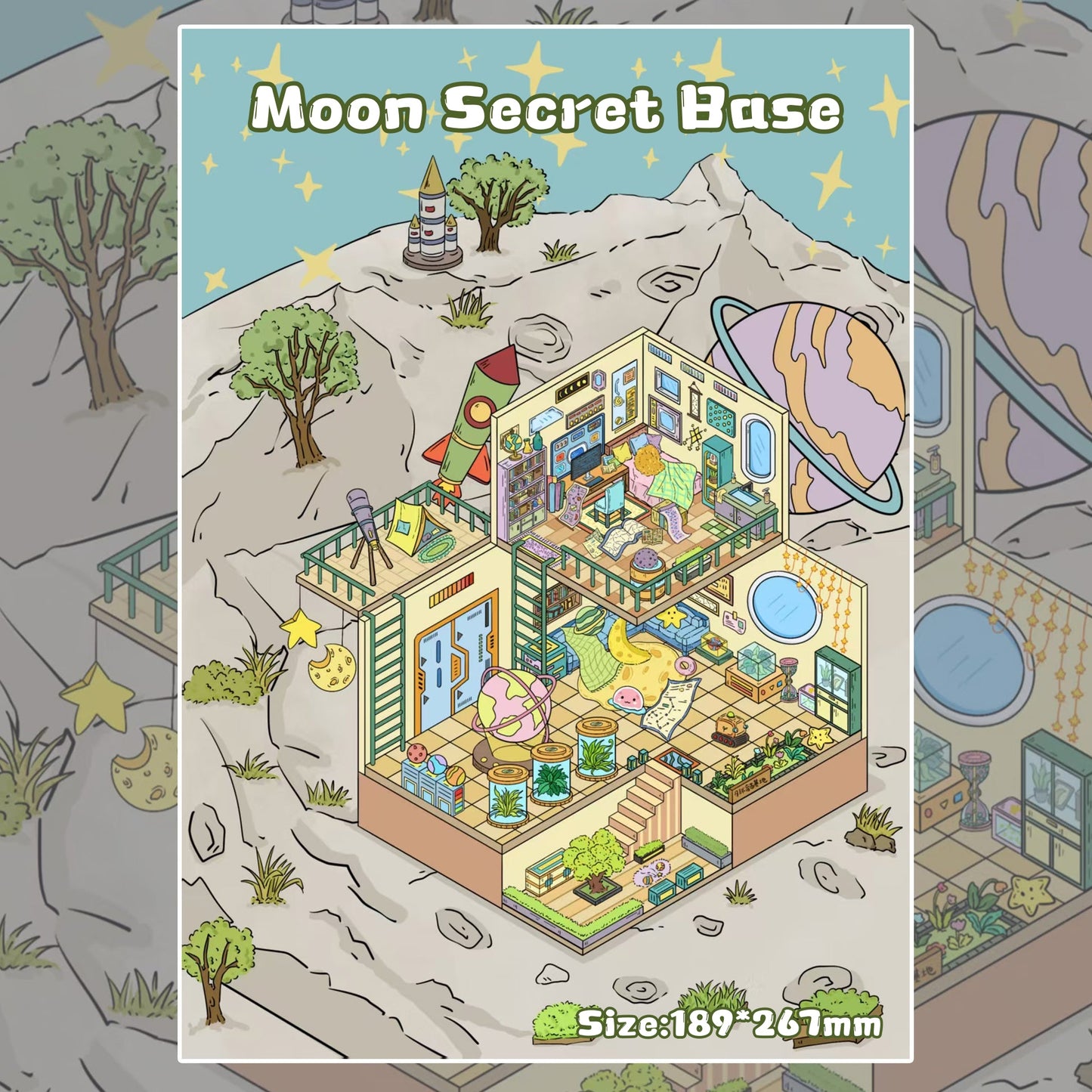 Planet Series-DIY 3D Miniature Scene Sticker