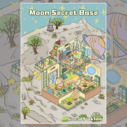 Planet Series-DIY 3D Miniature Scene Sticker