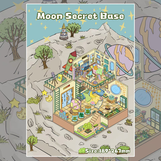 Planet Series-DIY 3D Miniature Scene Sticker