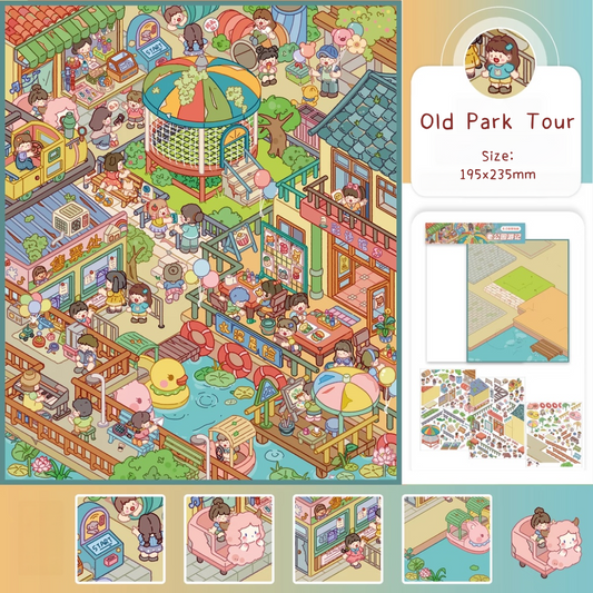 Cheerful Rambles-DIY 3D Miniature Sticker Scene