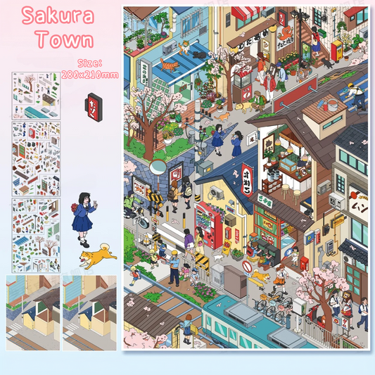 Tiny Town Tales-DIY 3D Miniature Sticker Scene