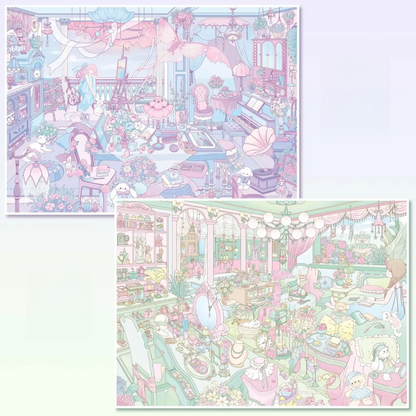 Dreamy Chamber Dreams-DIY 3D Miniature Sticker Scene