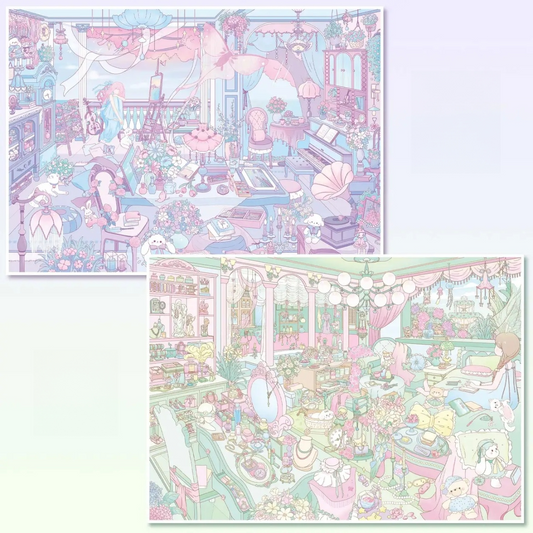 Dreamy Chamber Dreams-DIY 3D Miniature Sticker Scene