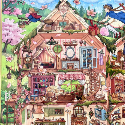 Kiki's Delivery Service-DIY 3D Miniature Scene Sticker