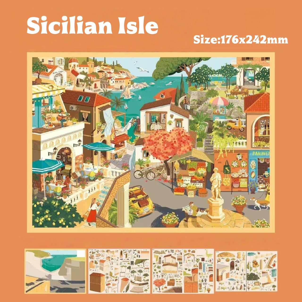 World Travel Series-DIY 3D Miniature Scene Sticker