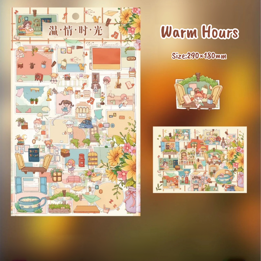 Summer Filter-DIY 3D Miniature Sticker Scene