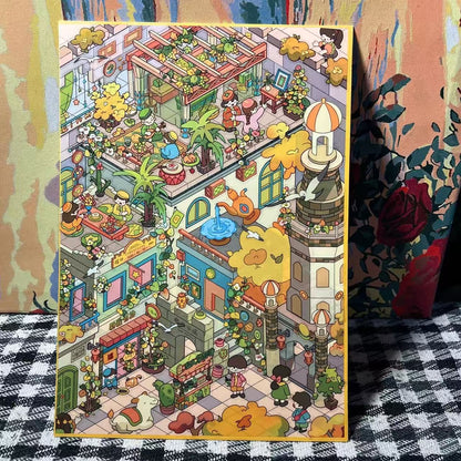 Letters of Seasons-DIY 3D Miniature Scene Sticker
