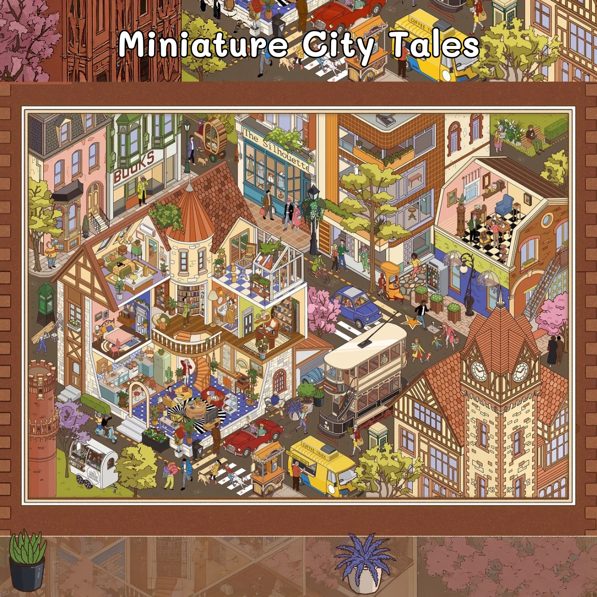 City Walk--DIY 3D Miniature Sticker Scene