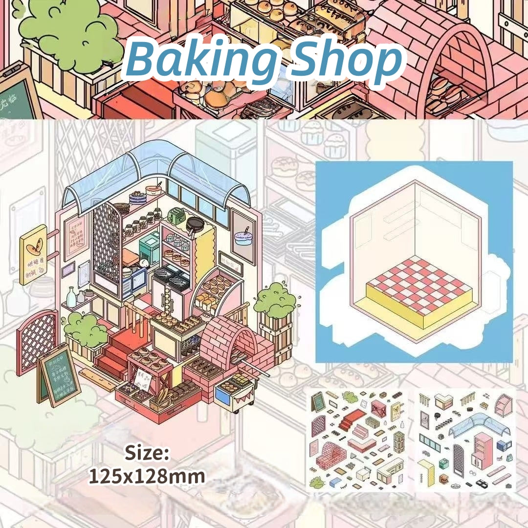 Warm Story-DIY 3D Miniature Scene Sticker