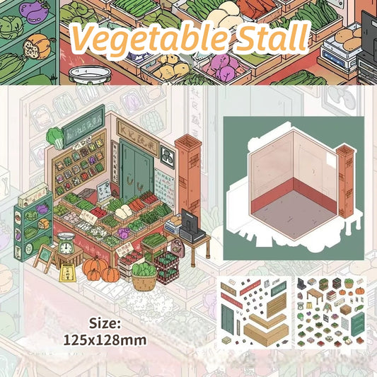 Warm Story-DIY 3D Miniature Scene Sticker