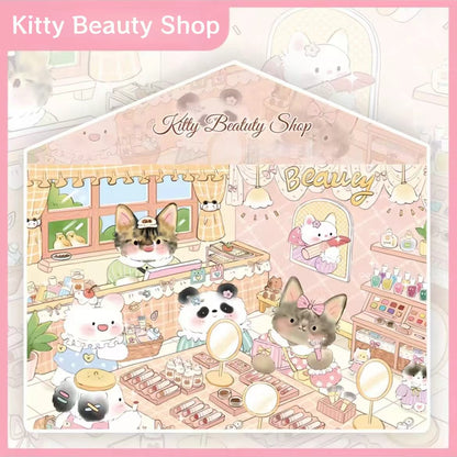 Kitty Series-DIY 3D Miniature Scenes Sticker