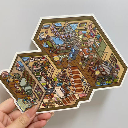 Little house-DIY 3D Miniature Sticker Scene