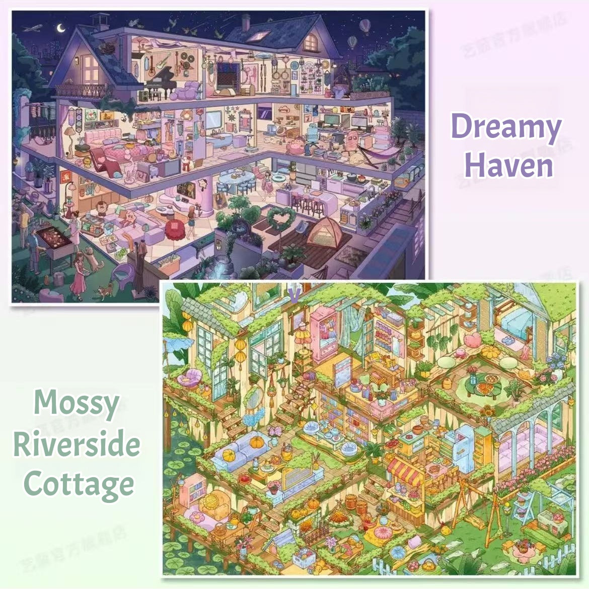 Dreamy Homestead Series-DIY 3D Miniature Sticker Scene