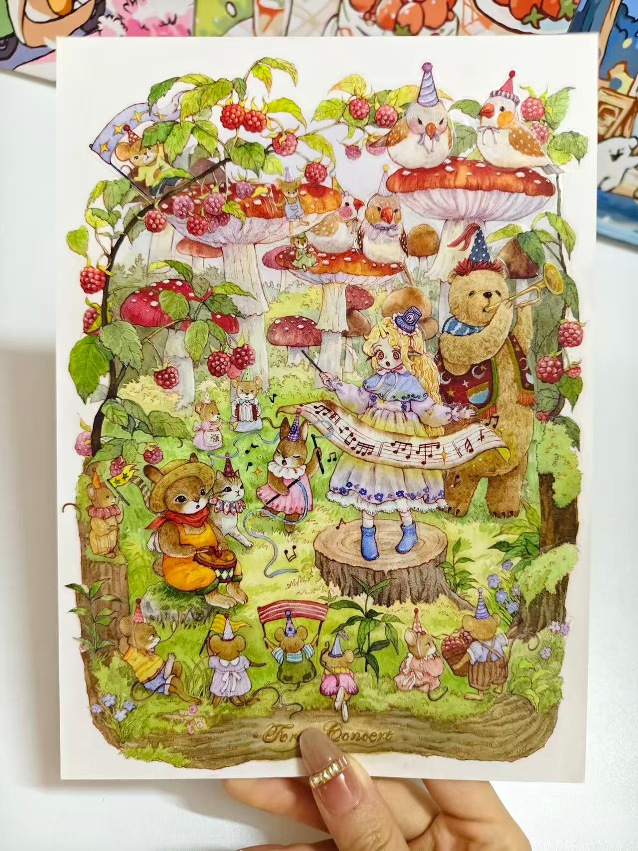 Bunny Land Fairy Tale-DIY 3D Miniature Scene Sticker
