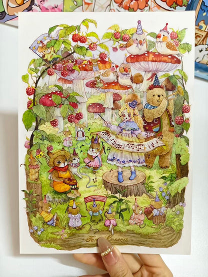 Bunny Land Fairy Tale-DIY 3D Miniature Scene Sticker