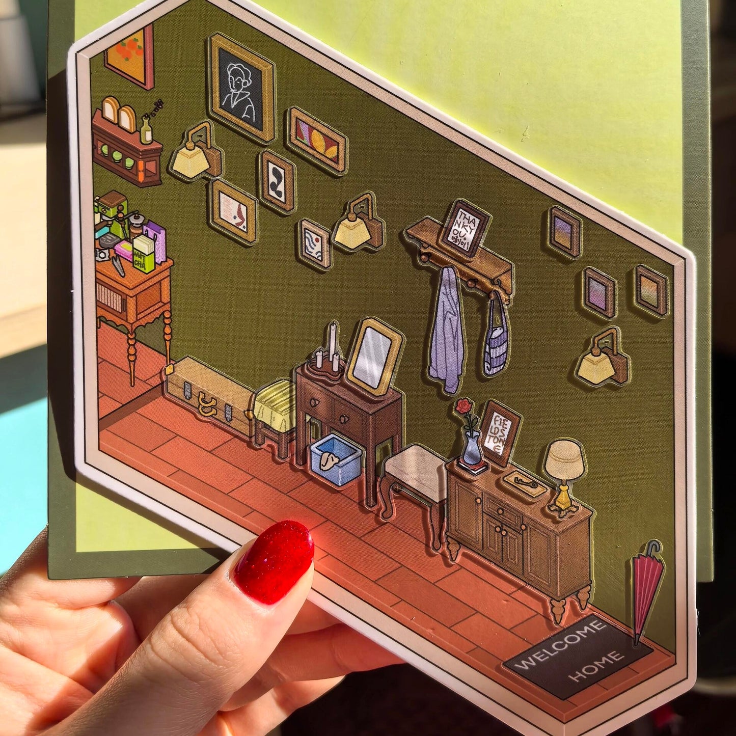 Field Stone-DIY 3D Miniature Sticker Scene