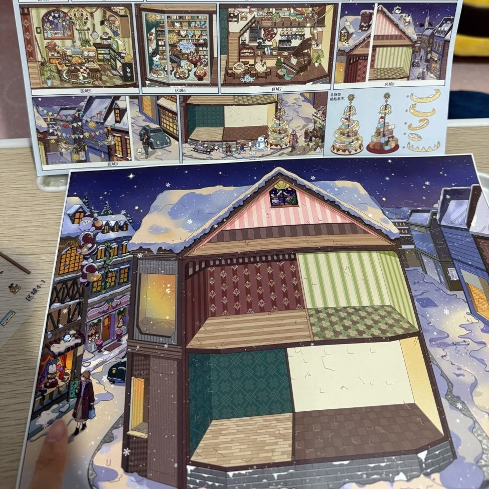 Snow View-DIY 3D Miniature Sticker Scene