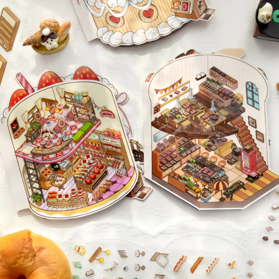 Mini Shop--DIY 3D Miniature Scene Sticker