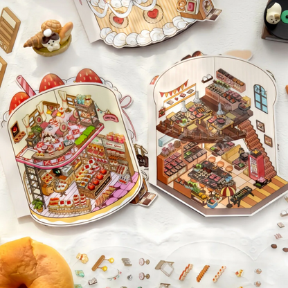 Mini Shop--DIY 3D Miniature Scene Sticker