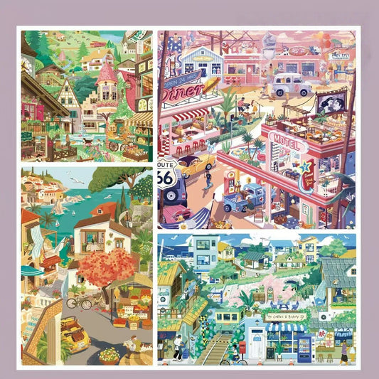 World Travel Series-DIY 3D Miniature Scene Sticker