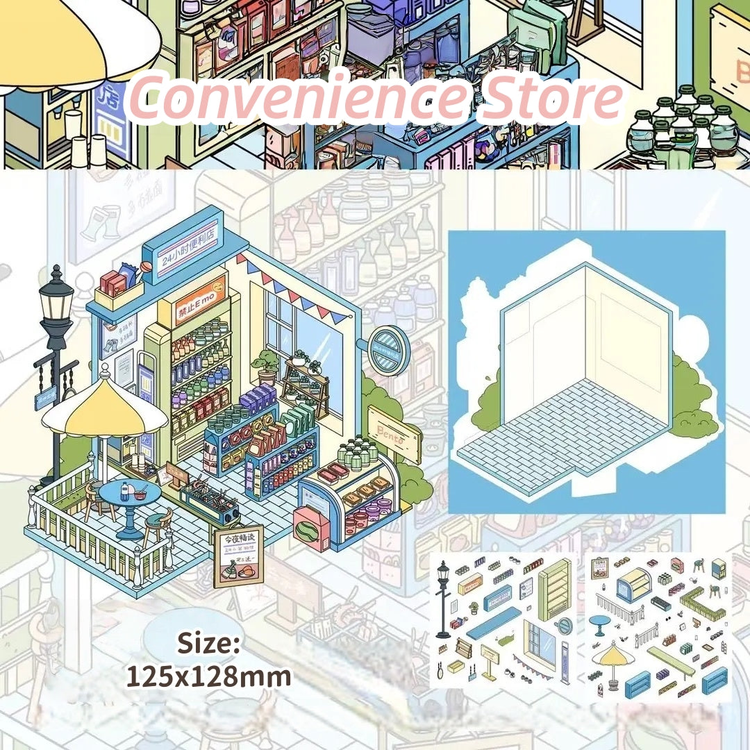 Warm Story-DIY 3D Miniature Scene Sticker