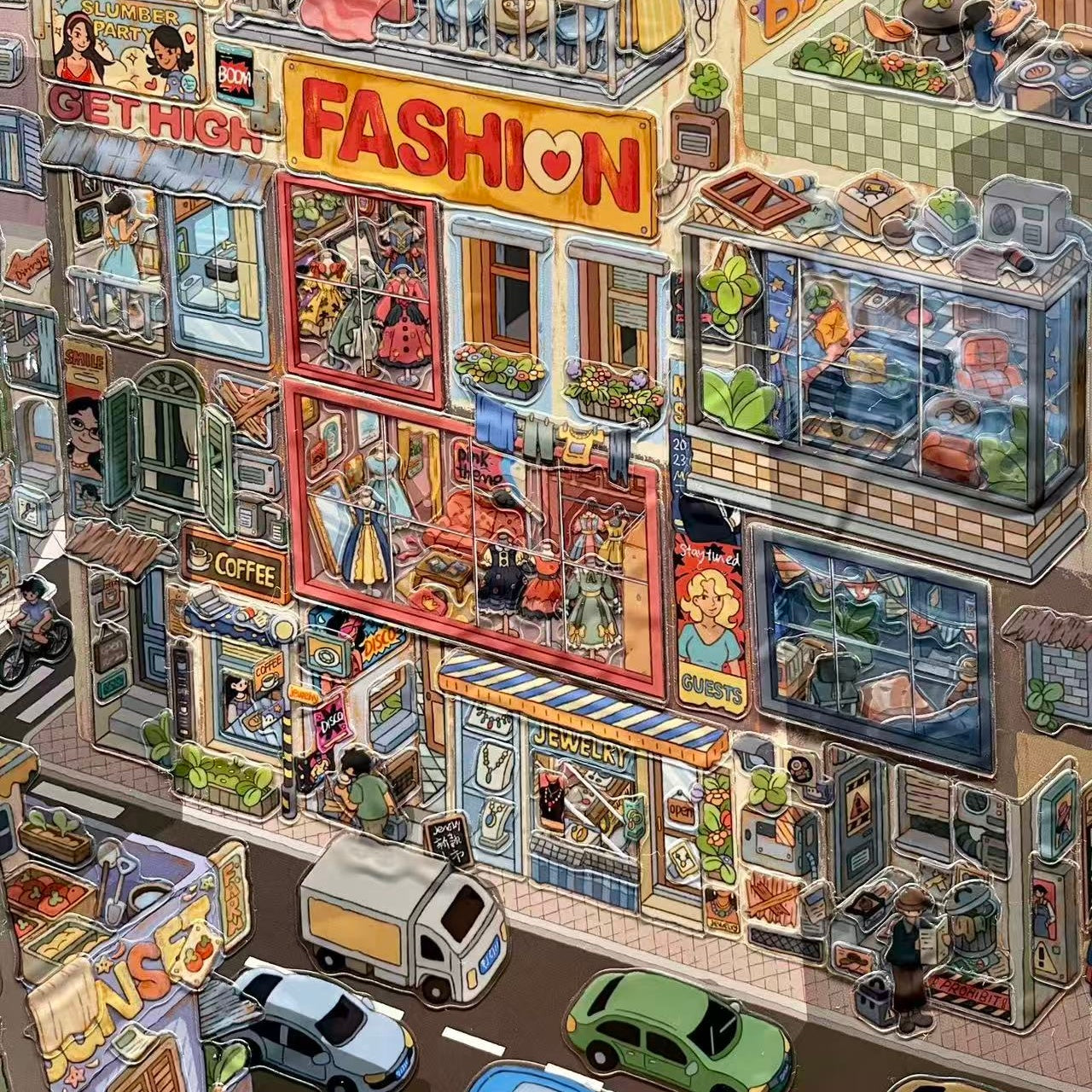 Twilight Hide-DIY 3D Miniature Scene Sticker