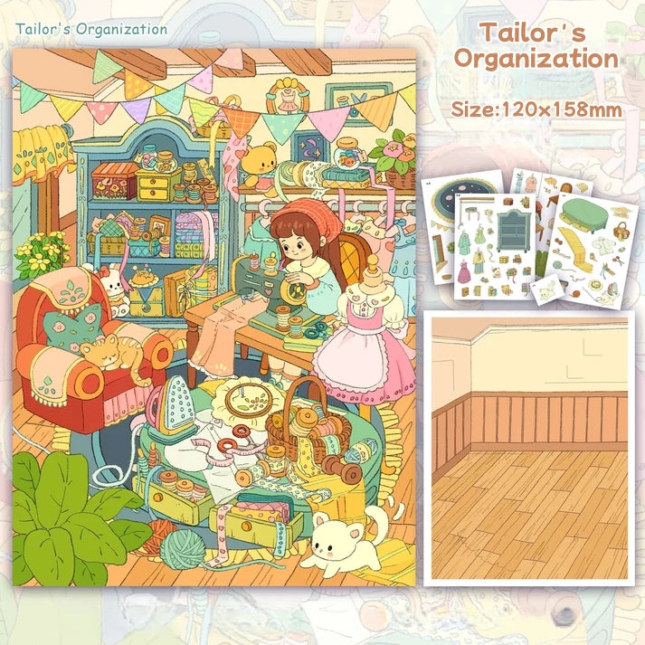 Organize Collection-DIY 3D Miniature Scene Sticker