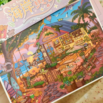 Hours of Serenity-DIY 3D Miniature Sticker Scene