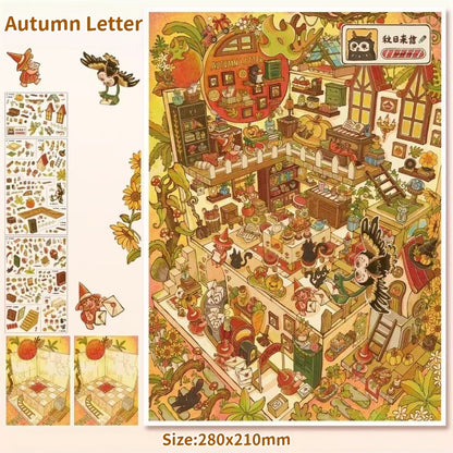 Golden Realms-DIY 3D Miniature Sticker Scene