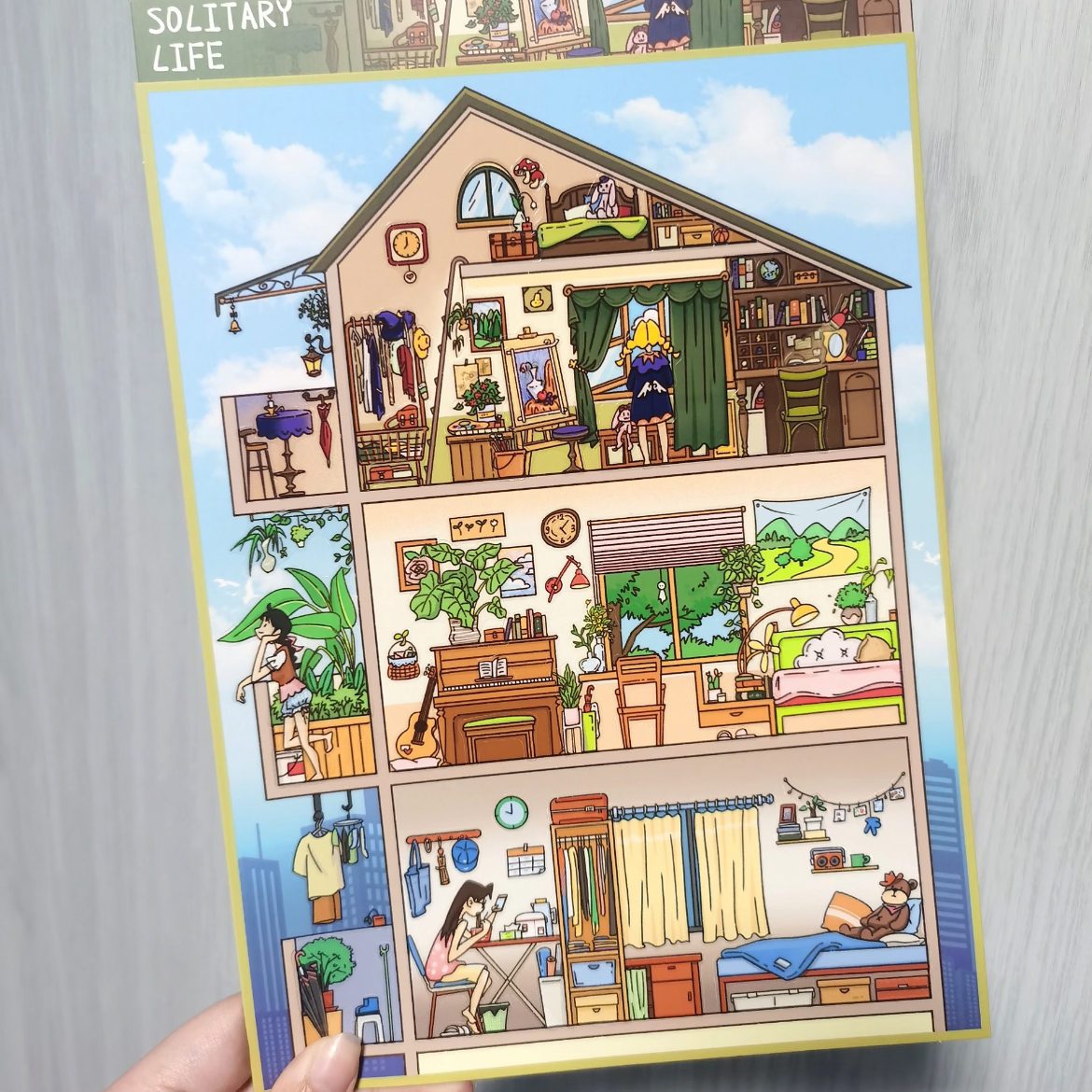 Cozy Nook-DIY 3D Miniature Sticker Scene