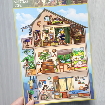 Cozy Nook-DIY 3D Miniature Sticker Scene
