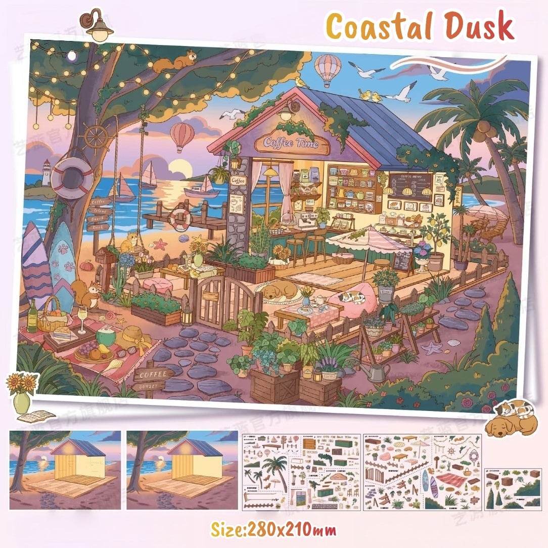 Dreamy Homestead Series-DIY 3D Miniature Sticker Scene