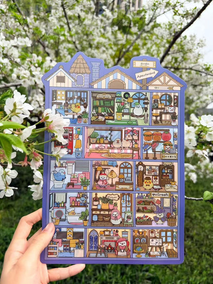 Gugu Apartment -DIY 3D Miniature Scene Sticker